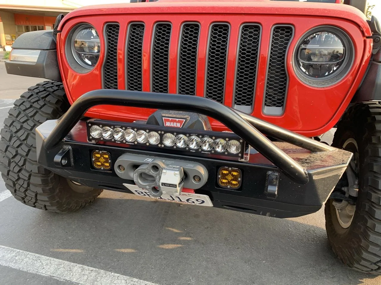 Baja designs 20" OnX6+ on bumper | Jeep Wrangler Forums (JL / JLU) -  Rubicon, Sahara, Sport, 4xe, 392 - JLwranglerforums.com