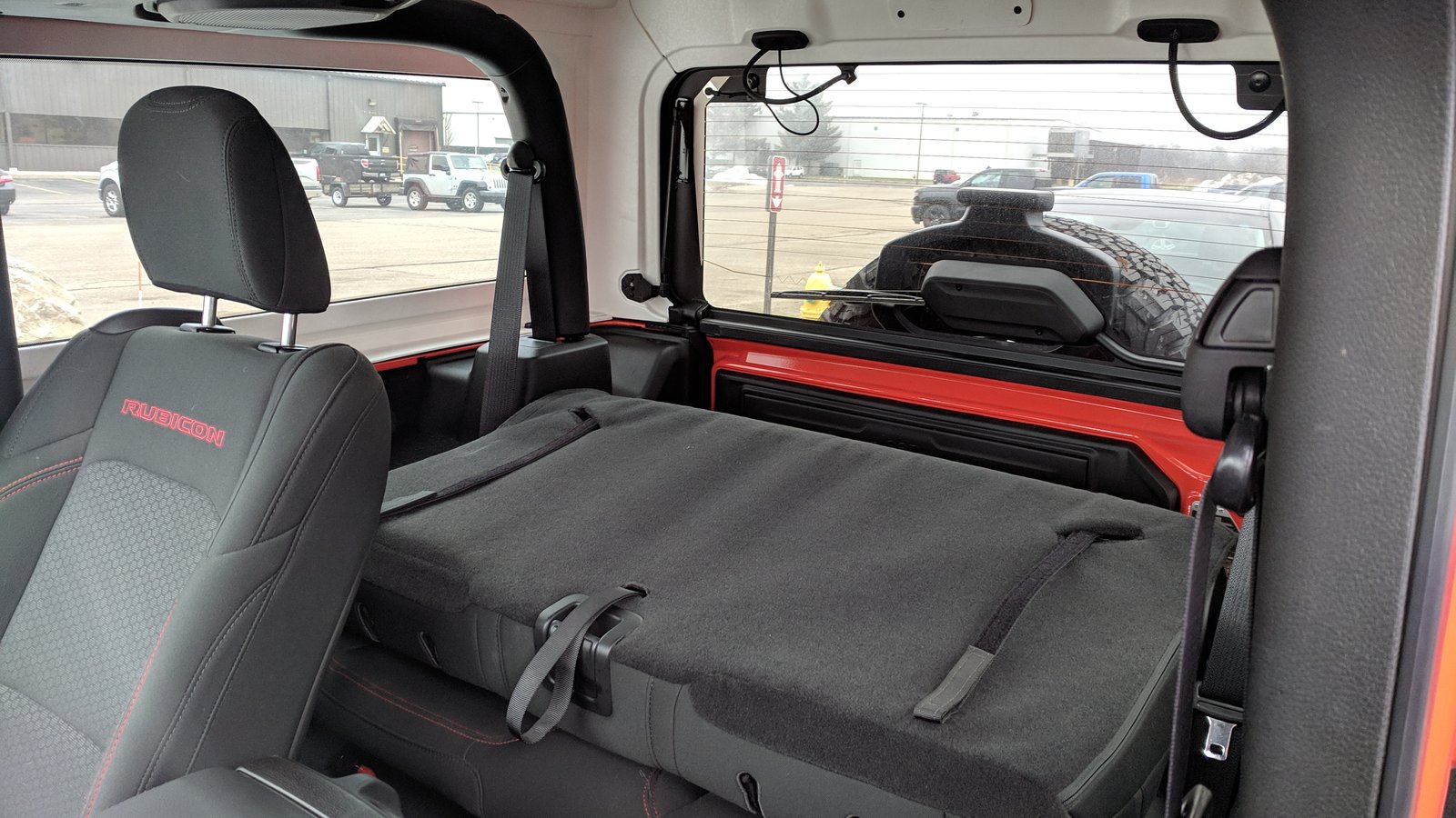 Does anyone have a picture of 2 dr. wrangler back seat folded down? I can't  find one anywhere | Jeep Wrangler Forums (JL / JLU) - Rubicon, Sahara,  Sport, 4xe, 392 