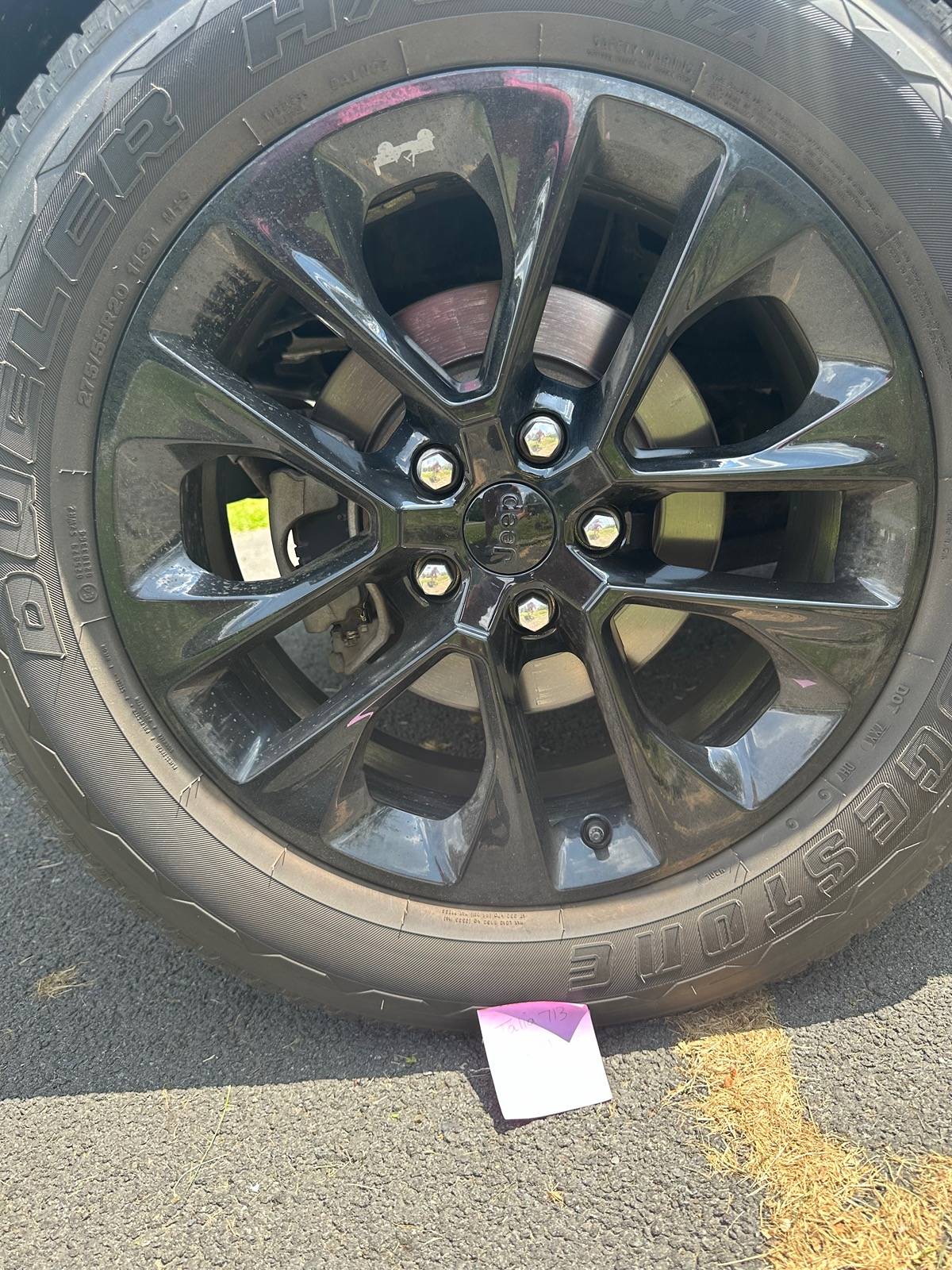 New York - Set of 5 black high altitude 4xe rims & tires | Jeep ...
