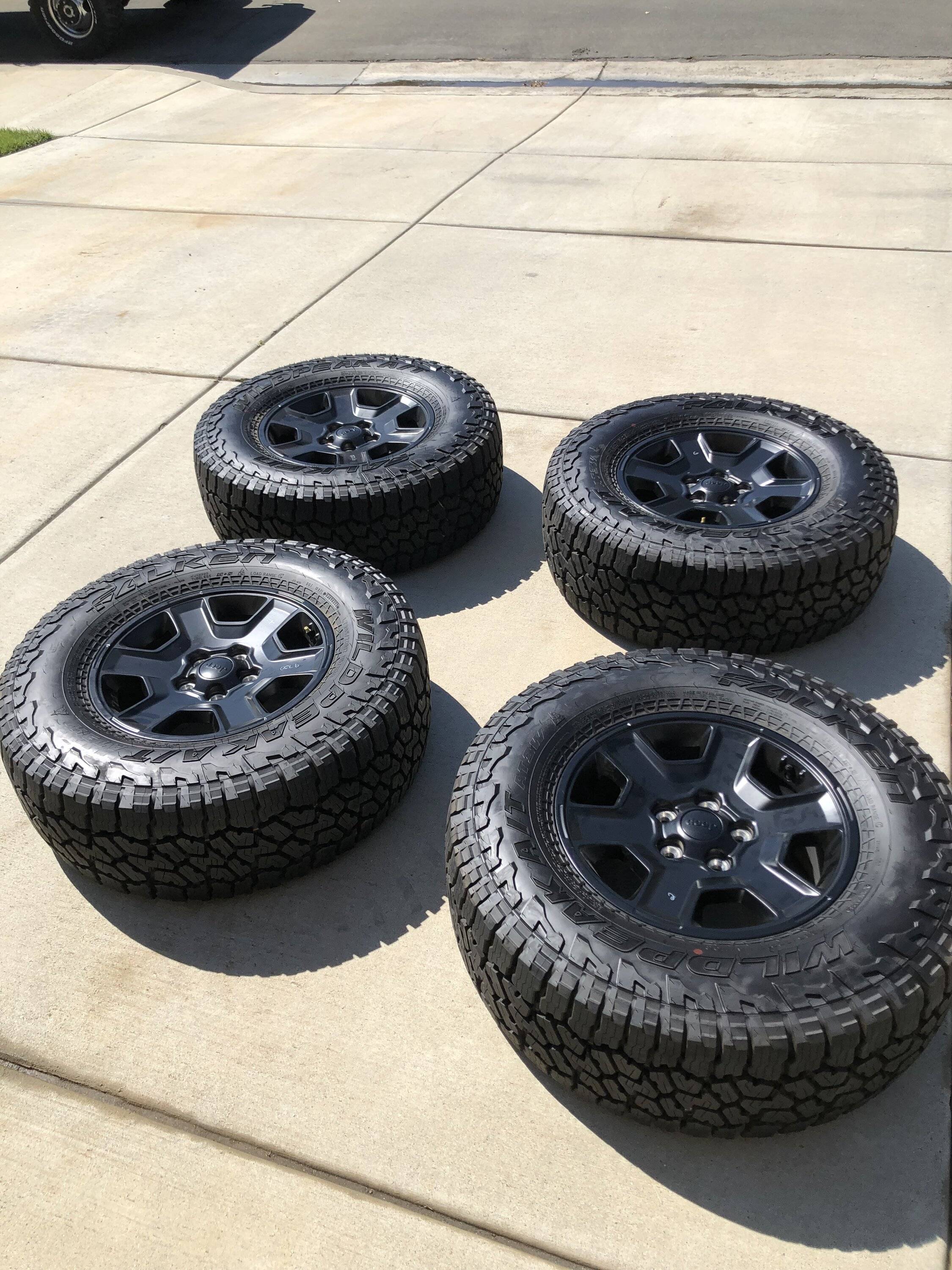 California - 4 New Mojave rims with 33 inch Falken ATs | Jeep Wrangler ...