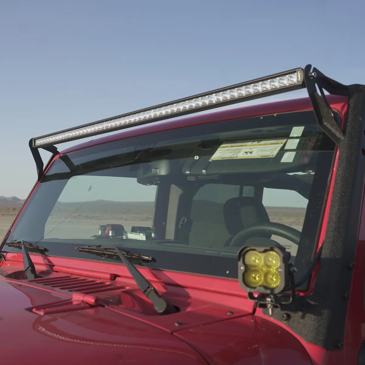 Jeep Wrangler JL Lasfit LED Light Bars - High-Quality Combo Lense Light Bar For Your Budget photo4 lasfit light bar visual effect
