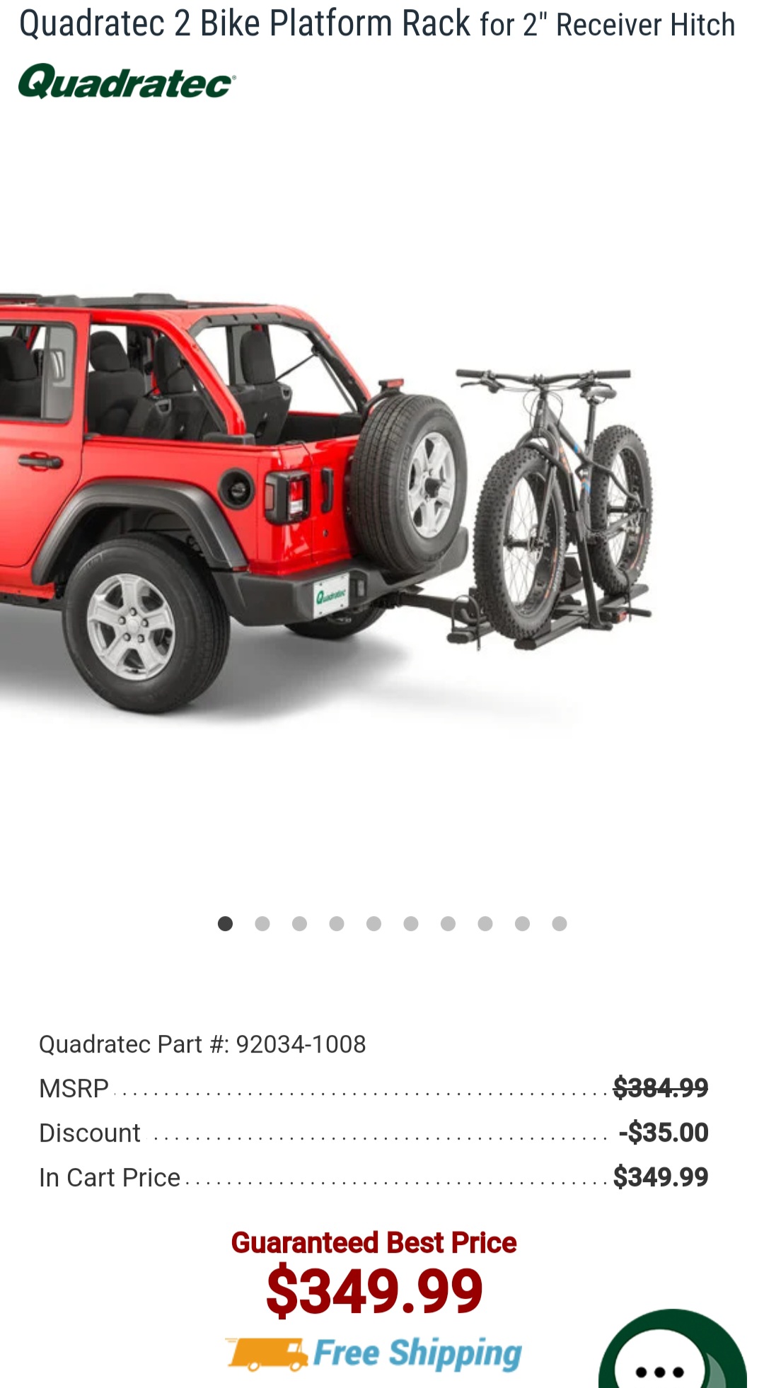 Looking for real world feedback on this Quadratec Platform Bike Rack | Jeep  Wrangler Forums (JL / JLU) - Rubicon, Sahara, Sport, 4xe, 392 -  