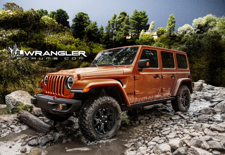 New 2018 Jeep Wrangler render JLwranglerforums