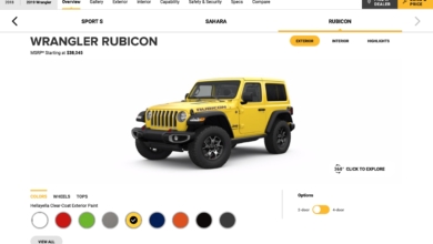 2019 Jeep Wrangler Colors Chart