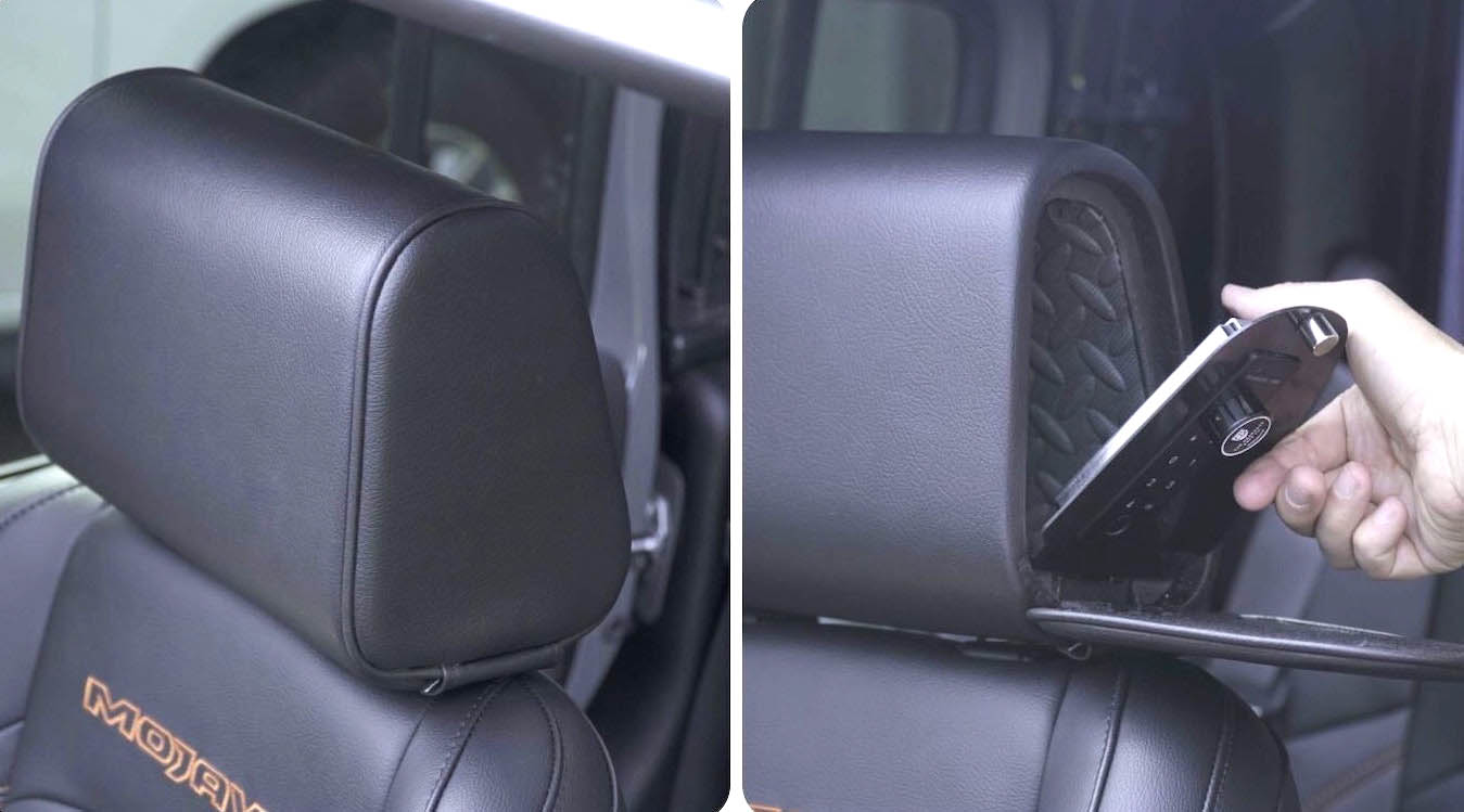 The Headrest Safe for Jeep JL Wrangler is cool ☘️